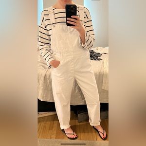 Free People We the Free Ziggy Overalls in White